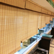Set making day type roller shutter lifting bamboo curtain roller blinds Curtains Hotel Clubhouse Tea Building Partition Shading Finished Bamboo Roller Shutters