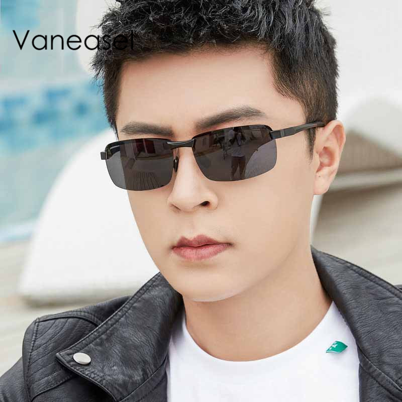 Men's sunglasses trend night-vision goggles driving special driving glasses anti-UV day and night polarized sunglasses