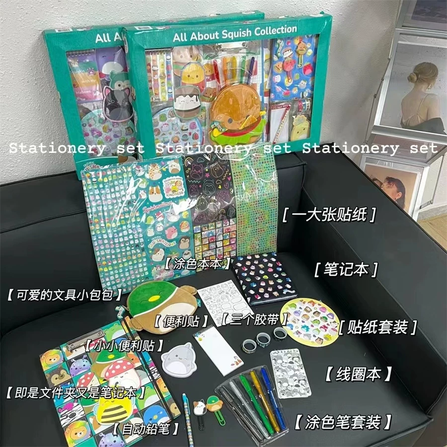 [出口单squish mallows儿童玩具大礼盒套装本夹子贴纸礼物学习手账]