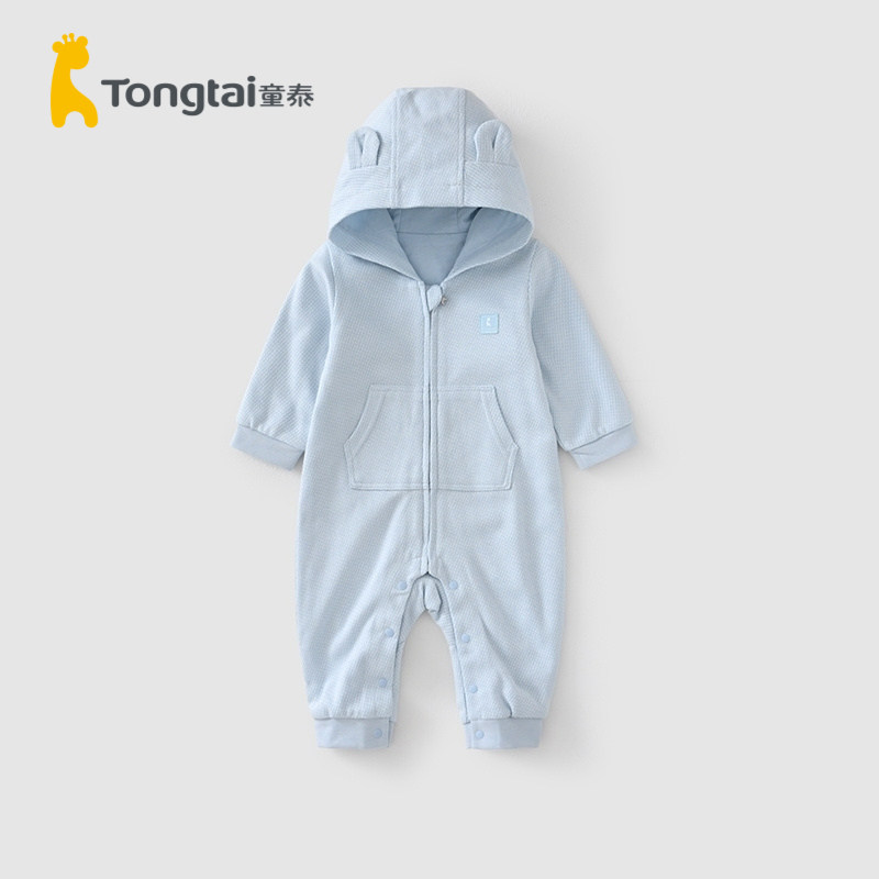 Child Tai Chunqiu 3-18 months Baby male and female baby clothes pure cotton one-piece clothes Climbing Casual Out of Lianhood Lieven