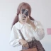 Mùa xuân và mùa hè mới của phụ nữ phiên bản Hàn Quốc của váy quây kẻ sọc Váy chữ + cô gái dễ thương cổ áo búp bê Mùa xuân