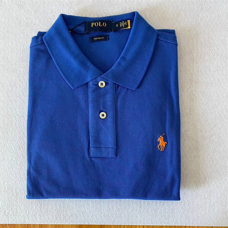 New Embroidered Paul Summer Men's Short-Sleeved Polo Shirt, Men's Pure Cotton Lapel Top, T-Shirt with Small Horse Logo, Half-Sleeve New Embroidered Paul Summer Men's Short-Sleeved Polo Shirt, Men's Pure Cotton Lapel Top, T-Shirt with Small Horse Logo, Half-Sleeve