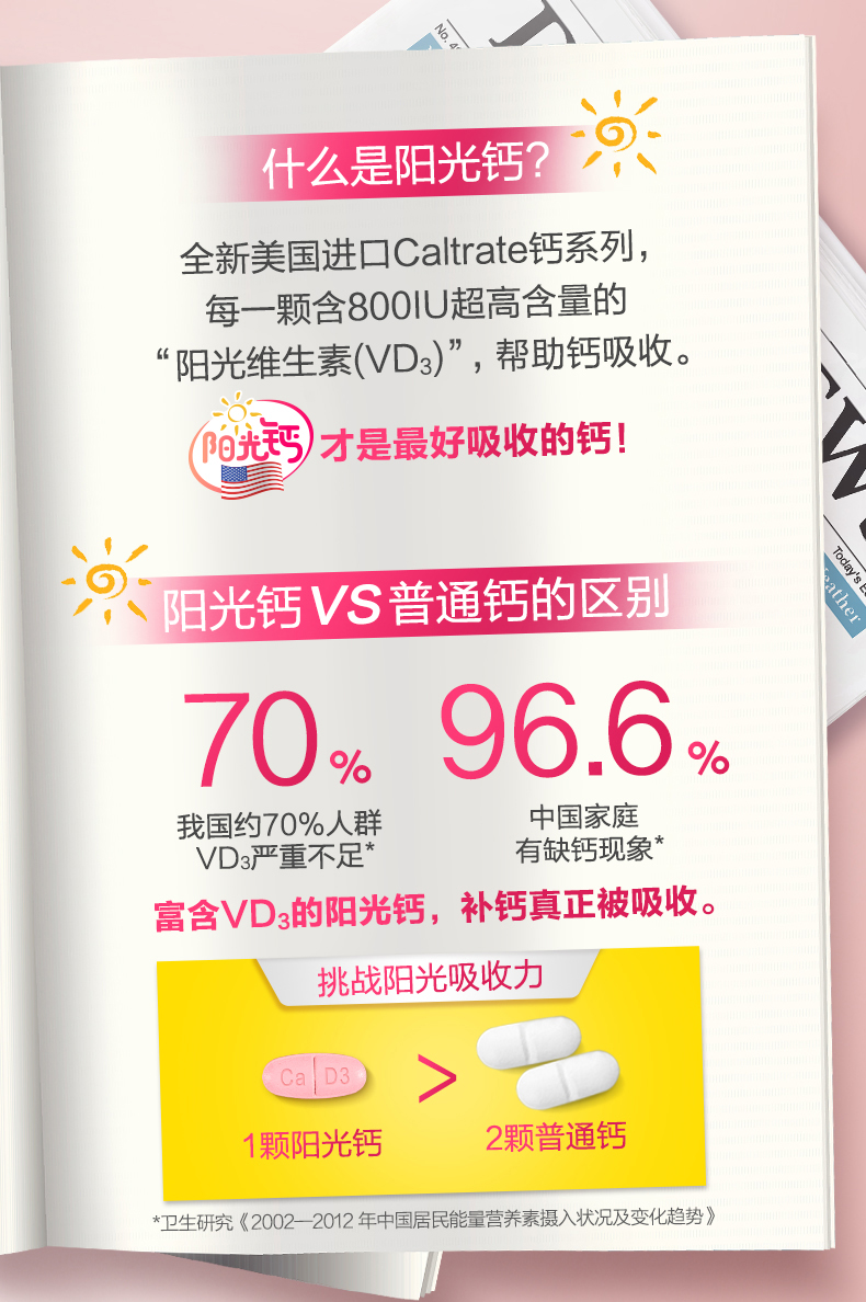 美产 钙尔奇 女士VD碳酸钙片 120粒/瓶 图3