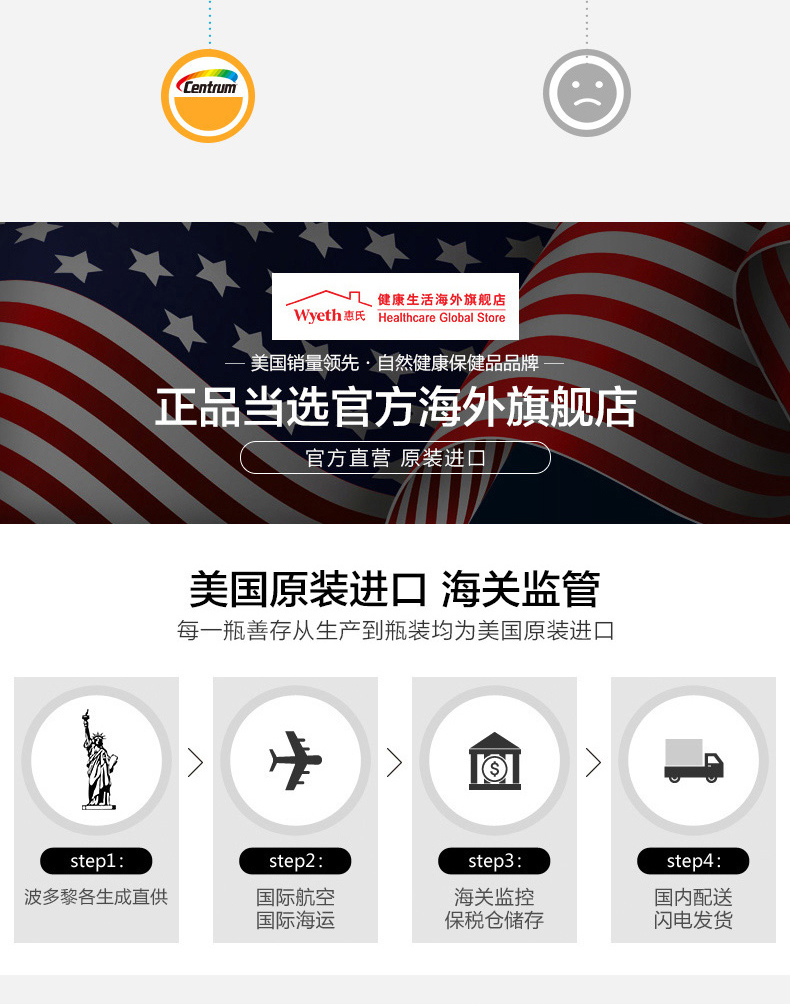 美国 善存 多维元素女士银片 100粒*2件 图8
