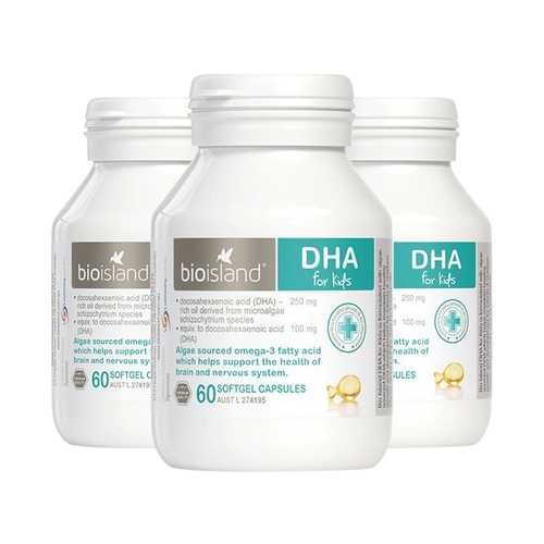 Австралийский био -остров младенец масло морских водорослей DHA, чтобы помочь мозгу развить 3 бутылки