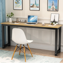 Simple computer long strip desk home against the wall narrow table desk bedroom learning table rectangular table customized