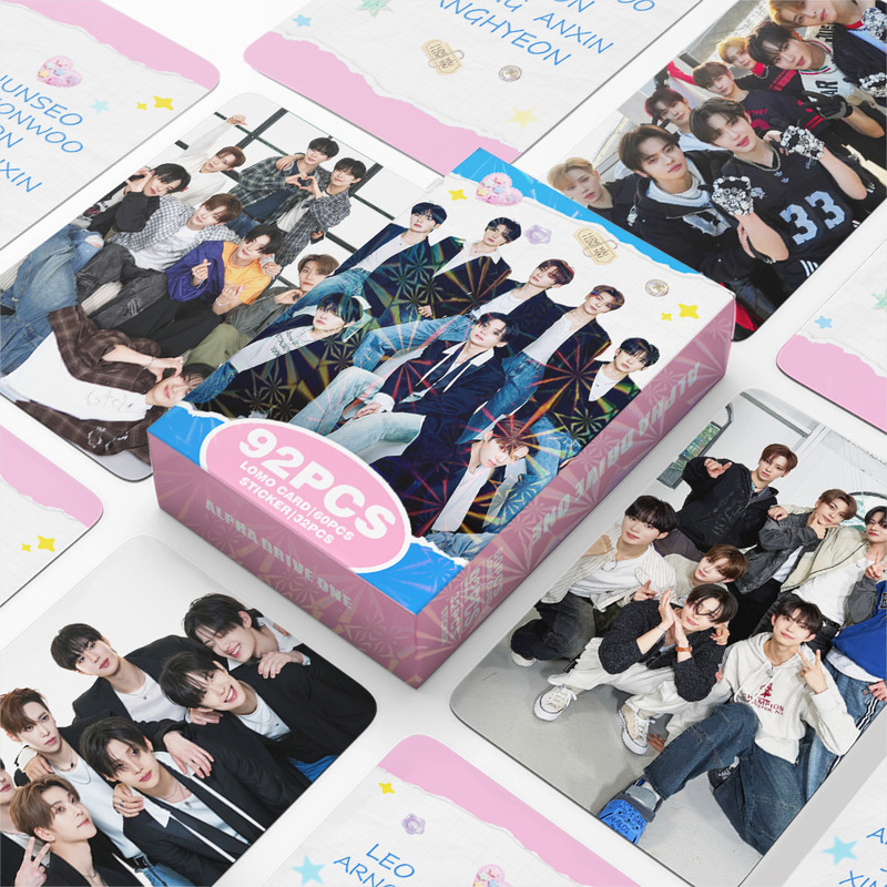 92 Cards Alpha Drive One Beautiful Photo Cards of Male Group Ald1 Stickers Double-Sided Lomo Cards
