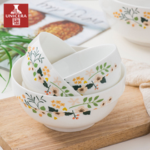 Bowl Single household Jingdezhen ceramic soup bowl Noodle bowl Fish plate Rice plate Square bowl Instant noodle cup Microwave oven bone china tableware