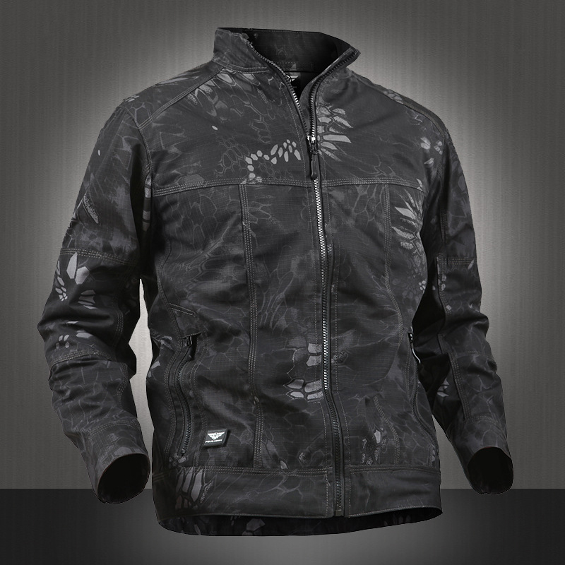 Tactical Jacket for Men and Women Chauffers Spring and Autumn Thin Monolayer Submachine Clothing Army Fans Outdoor Breathable Waterproof Wind Climbing Jacket