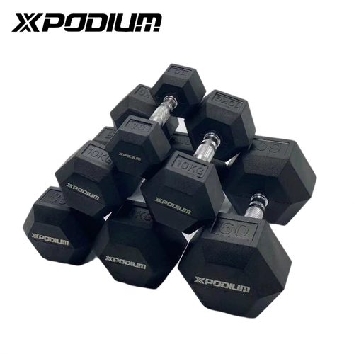 XPODIUM Гексагональные гантели, фиксированная пригодность, толкание сплошной чугуновой гальванизация дома многогранные мужчины и женщины