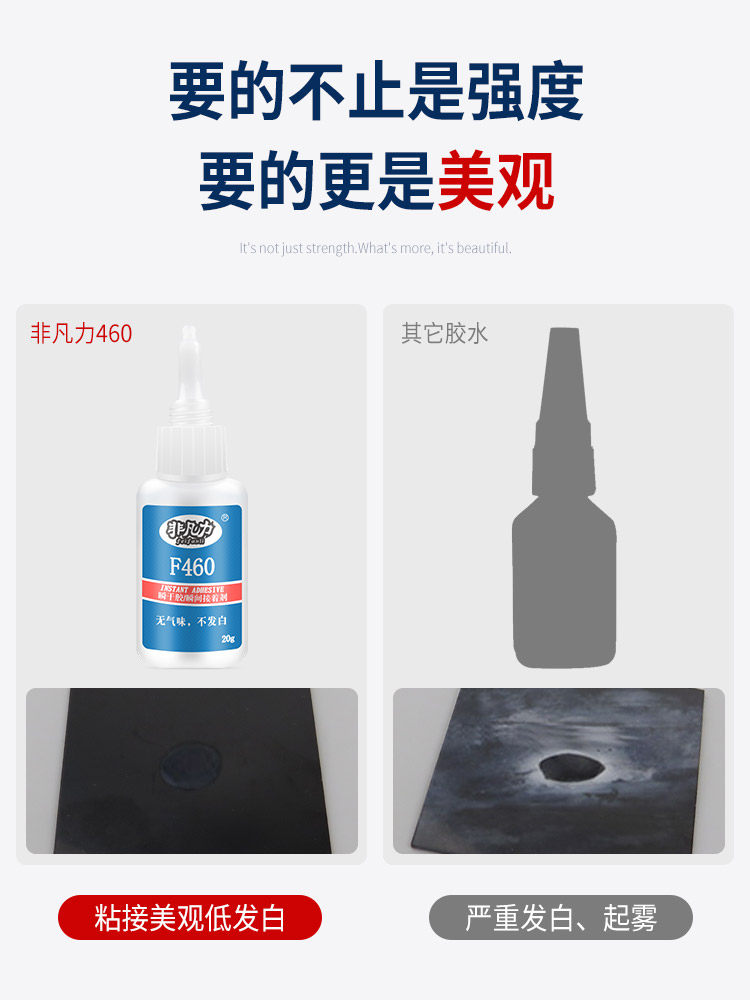 Extraordinary Power 460 Strong Adhesive Transparent Quick-Drying Traceless Liquid Glue Odorless Adhesive for Metal, Iron, Plastic, Wood, Pvc, Silicone Quick-Drying Glue
