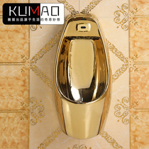 Induction golden urinal Bar wall-mounted urinal Mens ceramic urinal Wall-mounted Hotel hotel urinal