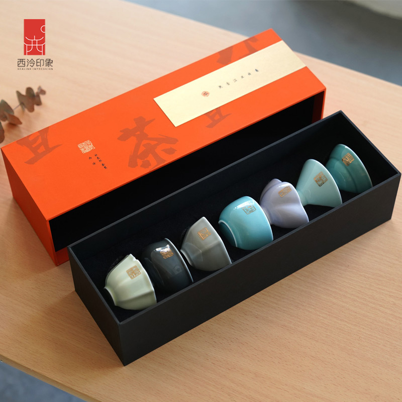 Xiling Yinshe Group Tea and Seal Set Gift Box with Seven Former Presidents' Seals, Small Tea Cups, Tea Bowls, Tea Cups, Gongfu Cups, Tea Cake, Tea Culture, Wedding Gift, High-End Gift Xiling Yinshe Group Tea and Seal Set Gift Box with Seven Former Presidents' Seals, Small Tea Cups, Tea Bowls, Tea Cups, Gongfu Cups, Tea Cake, Tea Culture, Wedding Gift, High-End Gift