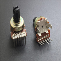 RK1212G small household appliances audio amplifier double potentiometer toy varistor two-channel B10K handle length 10MM