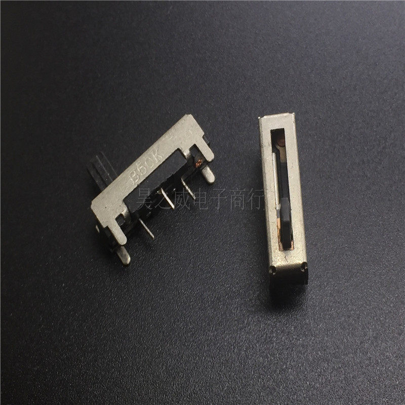 High quality total length 18MM straight slip potentiometers stroke 10MM B50K-5MM flashlight intercom potentiometers