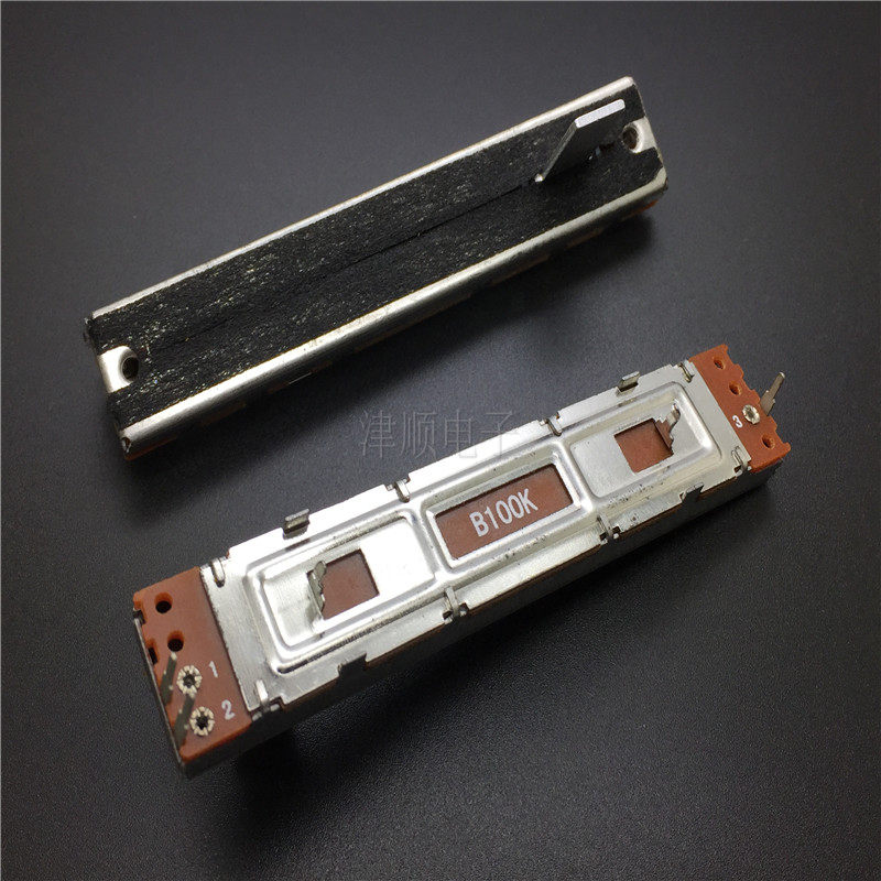 88MM straight slip push-pull potentiometers dimming bench power amplifier Mixer pushers 8 8 cm single track B100K