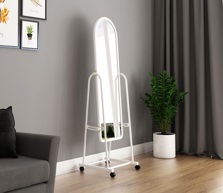 Xoay cửa dán tường Mỹ di chuyển gương thay đồ quần áo gương trang điểm tủ trong nhà lưu trữ dây buộc dọc - Gương gương quả trám