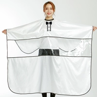 Галстук-бабочка, прозрачная белая накидка