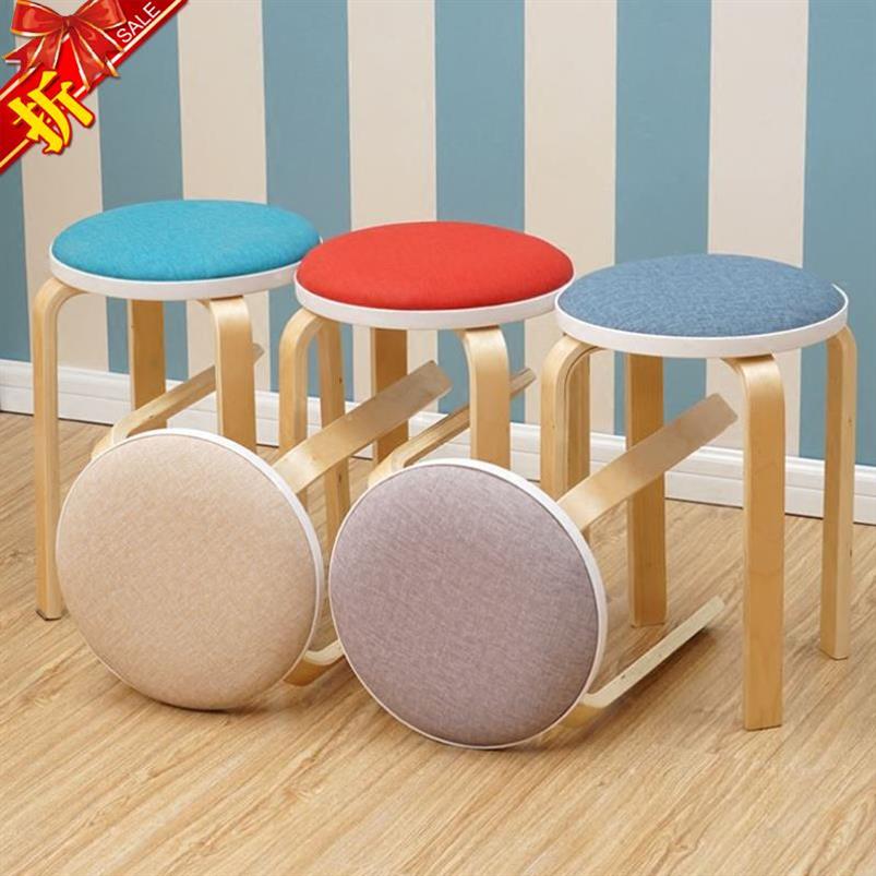 Small bench ins nets red stools with high stool 40cm high 45cm wooden benches for home solid wood table stool type