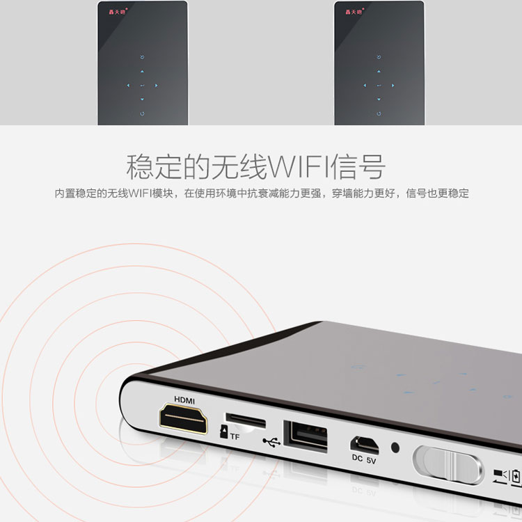 轰天 炮 2018 máy chiếu điện thoại di động mới máy chiếu gia đình không dây wifi thông minh Android chiếu văn phòng nhỏ di động cầm tay micro-chiếu HD 1080p cầm tay rạp hát 3d máy chiếu viewsonic m1