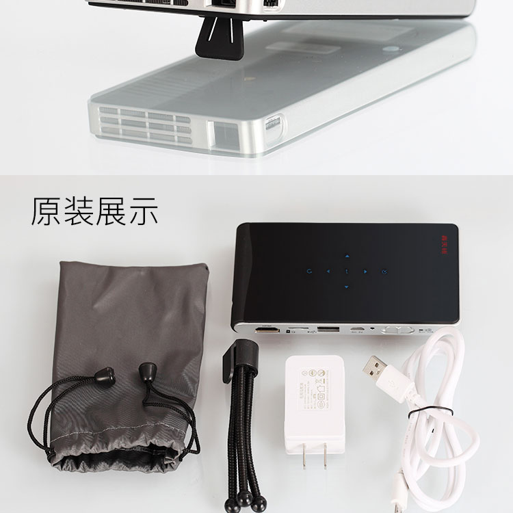 轰天 炮 2018 máy chiếu điện thoại di động mới máy chiếu gia đình không dây wifi thông minh Android chiếu văn phòng nhỏ di động cầm tay micro-chiếu HD 1080p cầm tay rạp hát 3d