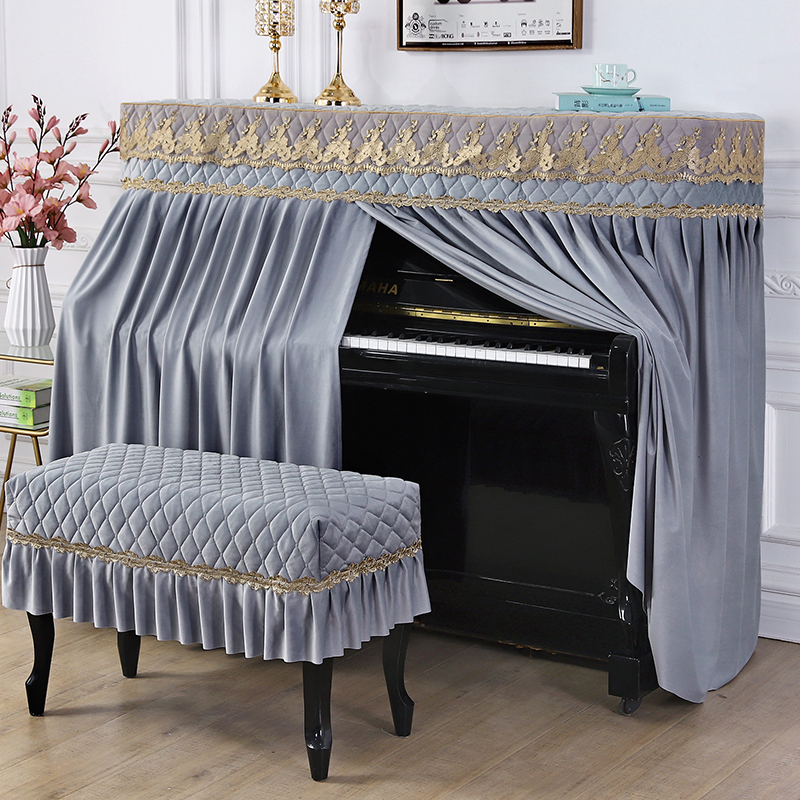 Full Bag Piano Hood Fabric full hood Piano dust cover European-style Jane Jogeb boot up not to take Nordic dust-proof cover