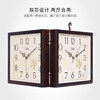 Kangbas Wall Clock Double-Sided Clock Simple Living Room Stylish Creative Wall Decoration Artist's Silent Clock