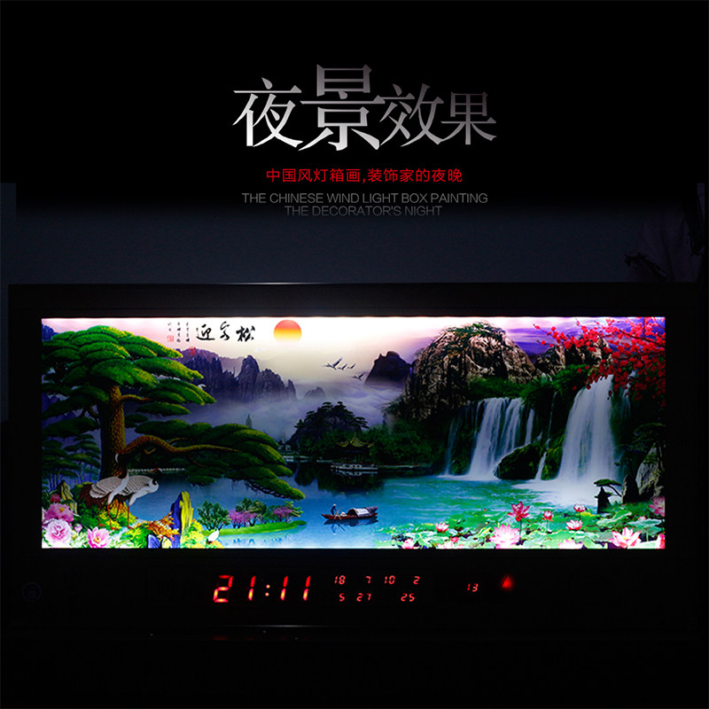 Kangbas Living Room Perpetual Calendar Luminous New Led Digital Calendar Wall-Mounted Home Calendar Electronic Clock Wall Clock