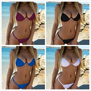 Châu Âu và Hoa Kỳ mới cát bãi biển ba điểm bikini bikini áo tắm thép gợi cảm tập hợp áo tắm nữ