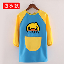 Children hood clothes Long sleeves Waterproof Nursery Painting Clothes Drawing Anti-Wear dining Dining Around Pocket Custom Fine Art Apron