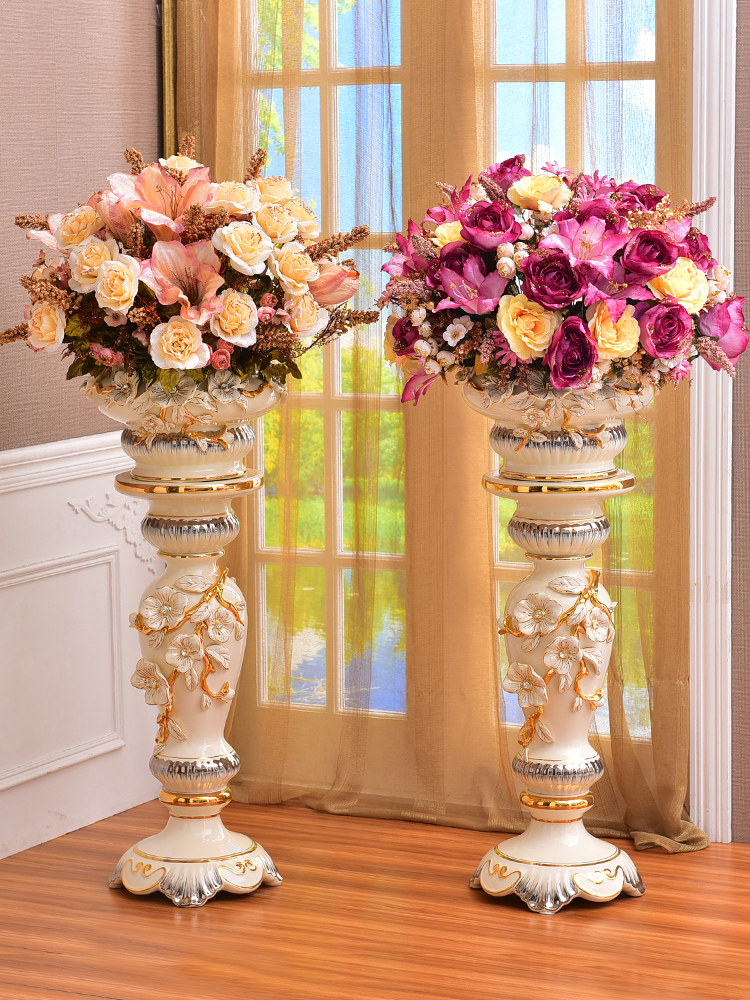 European Floor Vase Large Decoration Ceramic Living Room