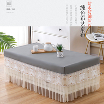 New pu tablecloth waterproof coffee table cover table cover TV cabinet lace table mat Pvc bedside table cover square all bag