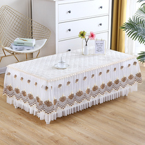 Send waterproof cloth art all-bag tea table cover thickened table dust pad table cloth TV cabinet summer table cloth square living room