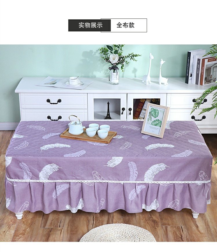 Vải mới màu xanh lá cây chống trượt bàn cà phê che bụi bàn vải vải TV tủ vải đầu giường bàn hình chữ nhật phòng khách - Khăn trải bàn tấm trải bàn nhựa