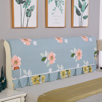 New cotton cloth all-inclusive Fabric Fabric Sandwich thick bed head cover dust cover 1 8m1 5m2 meter bed protective cover single piece