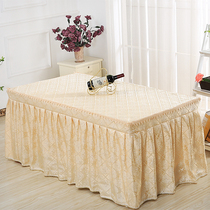 Coffee table tablecloth household dining table tablecloth bedside cabinet cover dust lace scarf rectangular fabric European living room