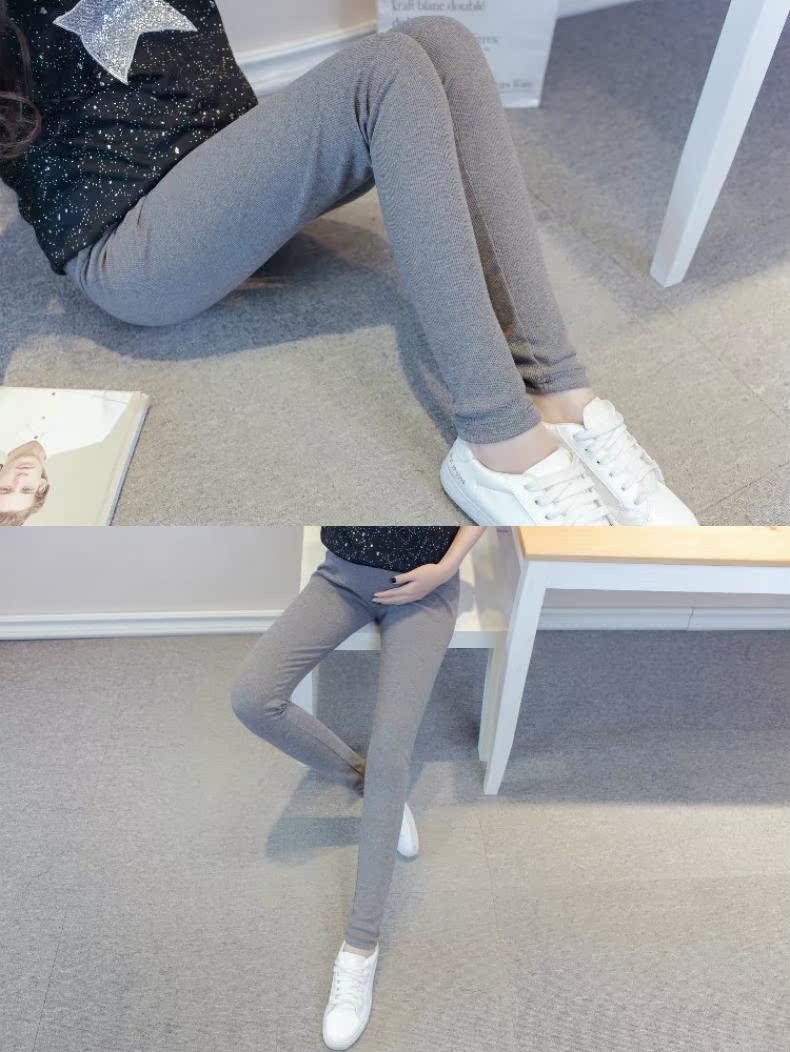 Phụ nữ mang thai 2017 quần legging ren Bà bầu nâng bụng quần quần ngoài mặc mùa xuân và mùa thu shop quần áo bầu