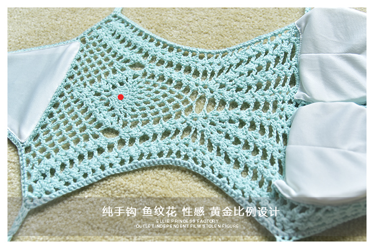 Ins bikini lửa siêu sao đỏ đan đan handmade áo tắm một mảnh gợi cảm nữ bong bóng bơi xuân nóng bỏng đồ bơi 1 mảnh váy