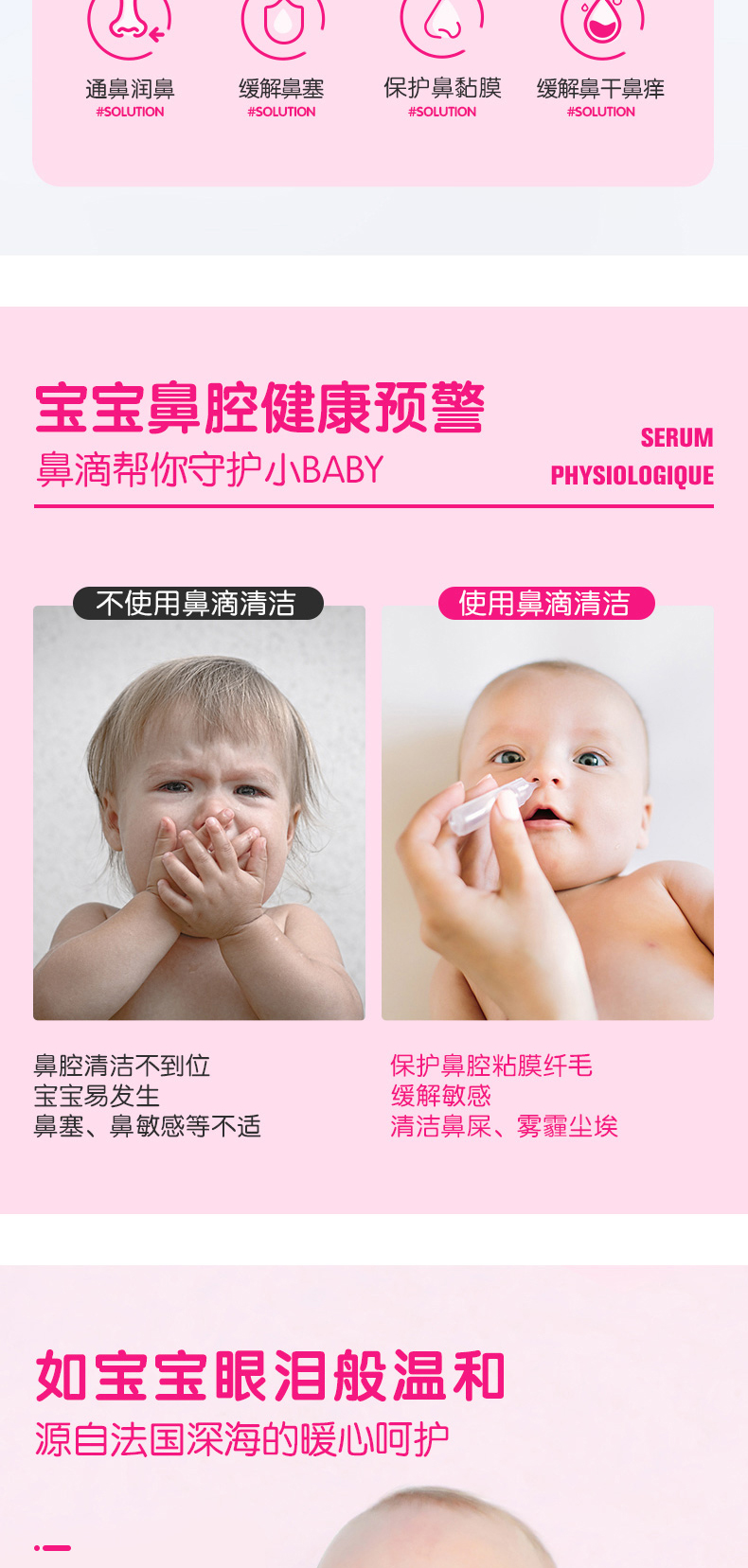 法国原产 Gifrer 儿童/成人 生理海盐水 洗鼻水 5ml*40支 图2