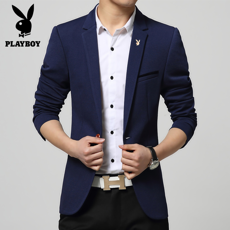 Playboy mùa xuân mỏng của nam giới thường phù hợp với xu hướng Hàn Quốc phiên bản mỏng sinh viên tuổi teen nhỏ phù hợp với áo khoác