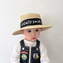 Childrens hat Summer boy sunbeds hat out for beach sun hat baby jazz hat kid sunscreen cool hat