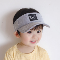 Childrens hat Summer sun-shading duck tongue cap male and female child air top hat out of the sun Sunscreen Baseball Cap Striped Kid Hat