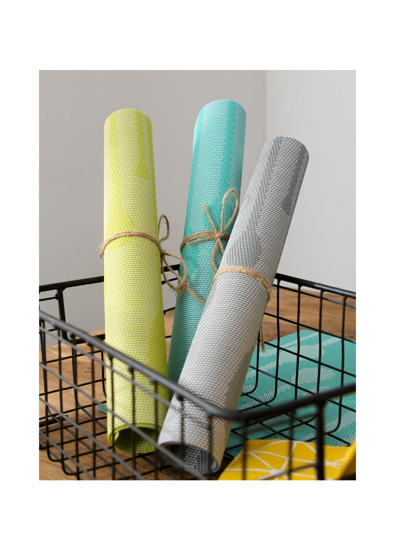 Đáng yêu màu bảng mat mat cách phương Tây gia Bắc Âu khăn ăn dùng một lần bát nhỏ pad pad PVC - Khăn trải bàn khăn trải bàn tiệc cưới