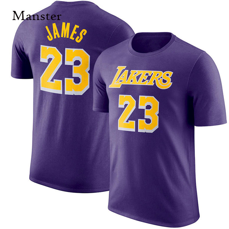 Lake Man James Irving basketball stars Memorial Short sleeves Loose Summer Male Tide Sports Training Wear T-Shirt 
