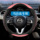 Чехол на рулевое колесо Mazda 3 6cx4cx5cx30 Angkesaila Atezma для шести автомобильных ручек, нескользящий чехол four seasons mini 1