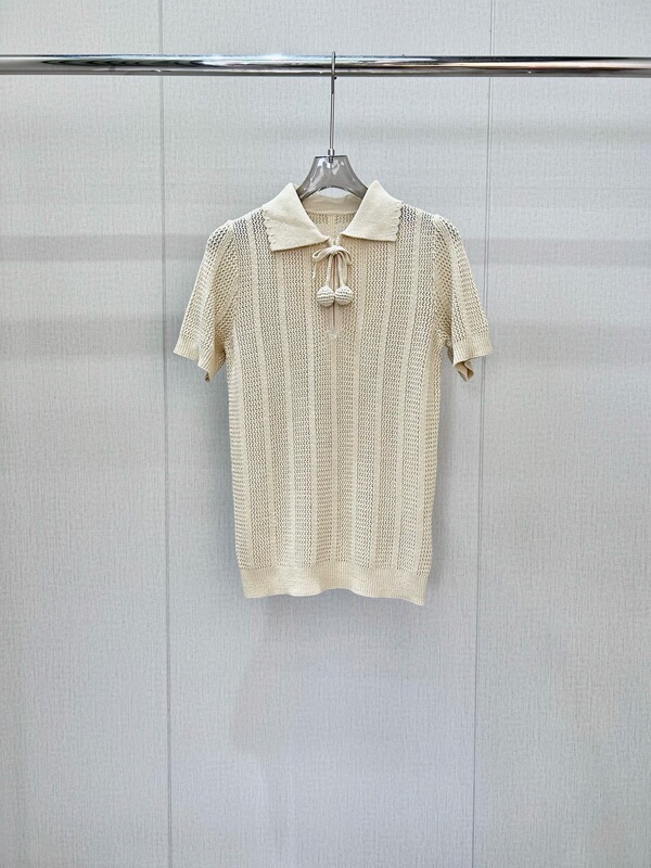 2026 Summer New Style, Cherry Knit Hollow-Out Short-Sleeve Top for Women 2026 Summer New Style, Cherry Knit Hollow-Out Short-Sleeve Top for Women