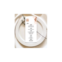 Wedding plate card custom thank you card wedding guest seat card engagement banquet banquet menu table piece
