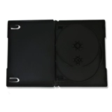 Мягкая пластиковая прямоугольная черная три -кукла CD -коробка может положить крышку с мембраной.