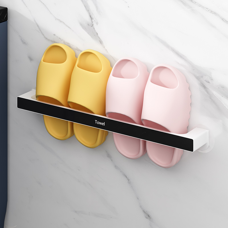 Dressing room Home wall-mounted Perforated Dorm Room Drain for towels Towels Rack Bathroom Slippers Rack Shoes containing shelves