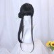 New Chinese style national style wig braiding style Hanfu ancient style costume cheongsam Chinese girl cos low ponytail full headgear